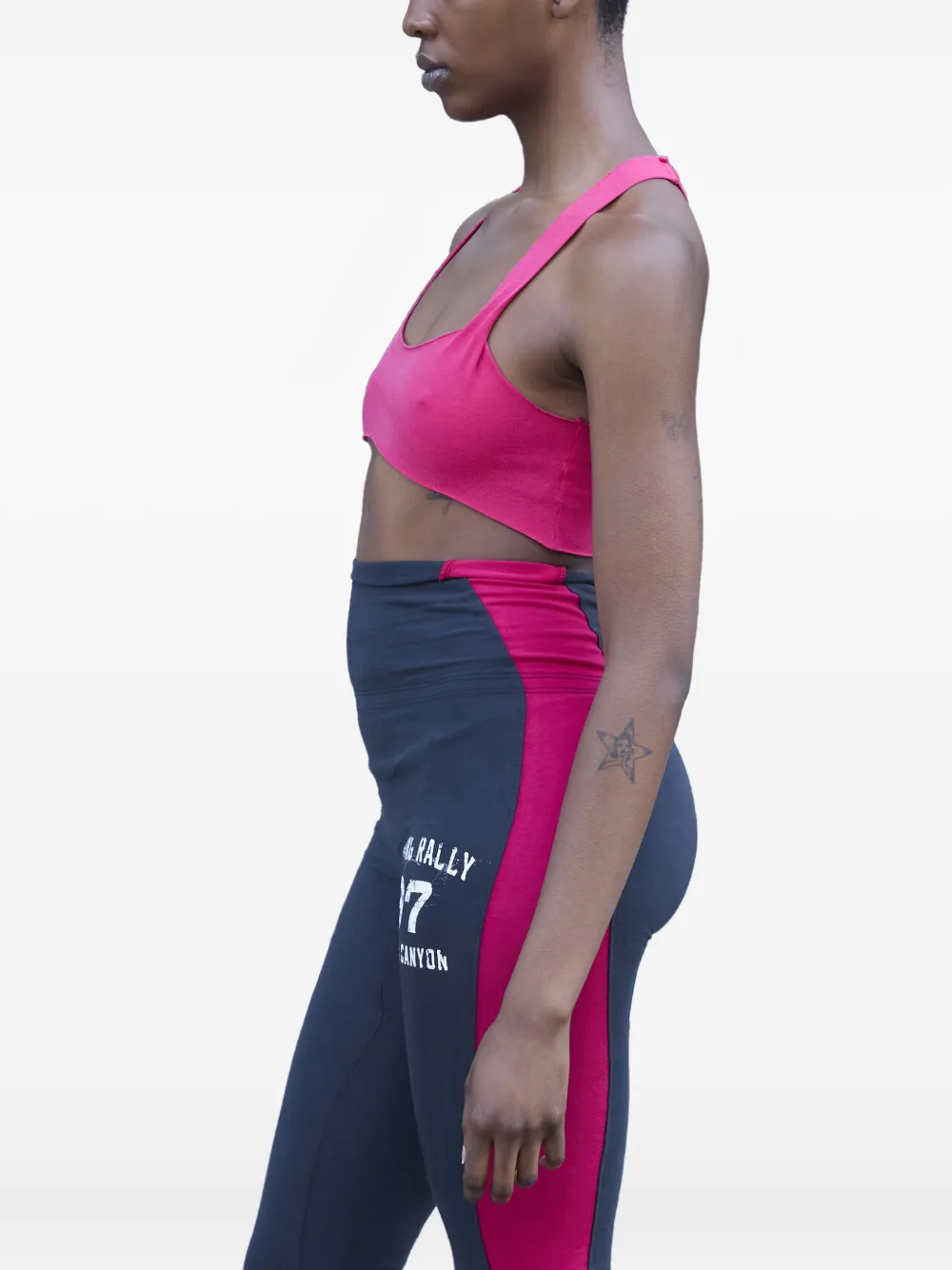 Greg Ross Racerback Raw-cut Top In Pink