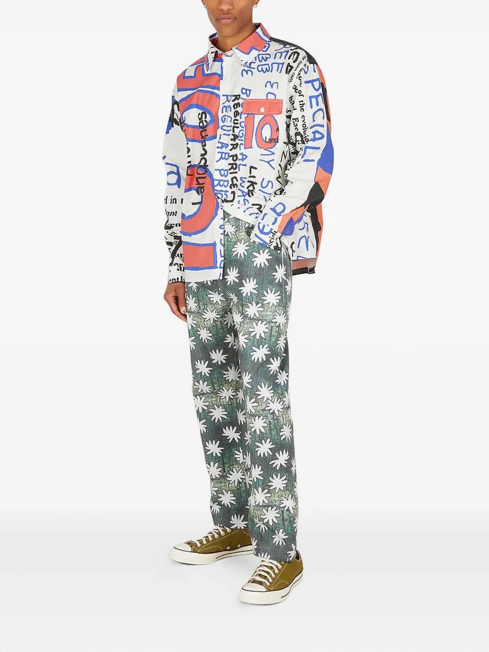 DRx x STEFAN MEIER x LN-CC 10 Cents Off graphic-print cotton shirt | Image 2