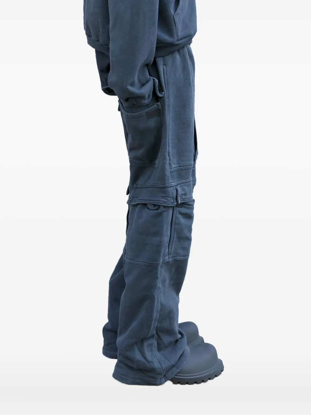 GREG ROSS cargo track pants Zwart