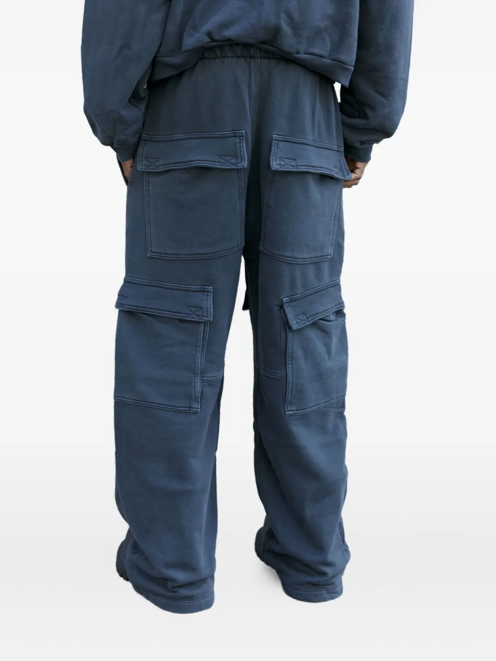 GREG ROSS cargo track pants Zwart