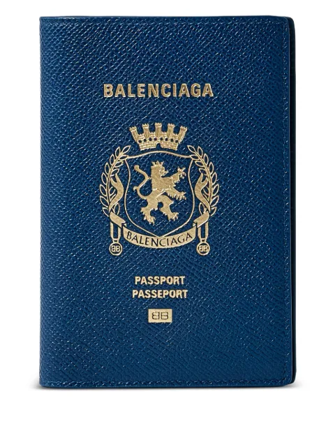 Balenciaga logo-embellished passport holder