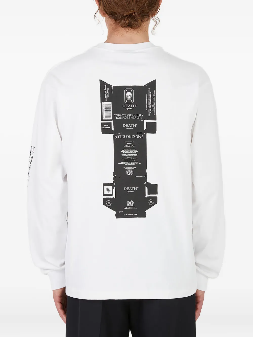 Death Cigarettes graphic-print crew-neck sweatshirt | Sweatshirts | Image 2