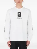 Death Cigarettes graphic-print crew-neck sweatshirt - White