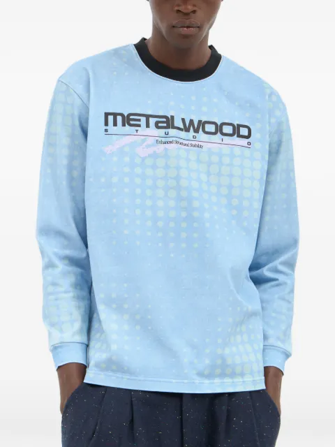 Metalwood Studio logo-print long-sleeve T-shirt