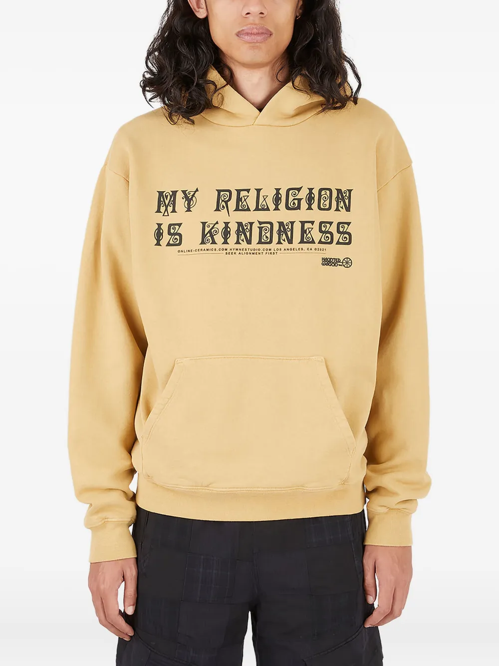 HYMNE x x LN-CC x Online Ceramics Dear Hearts hoodie - ニュートラル HYMNE x x LN-CC x Online Ceramics Dear Hearts hoodie - ニュートラル