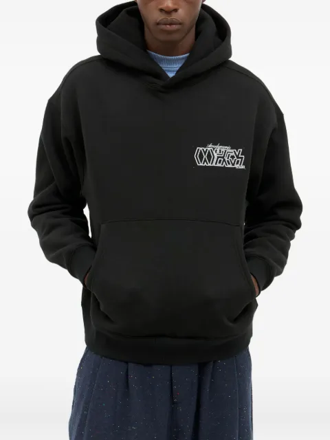 Metalwood Studio logo-embroidered hoodie