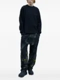 MOOS STUDIO crew-neck panelled sweatshirt - Black