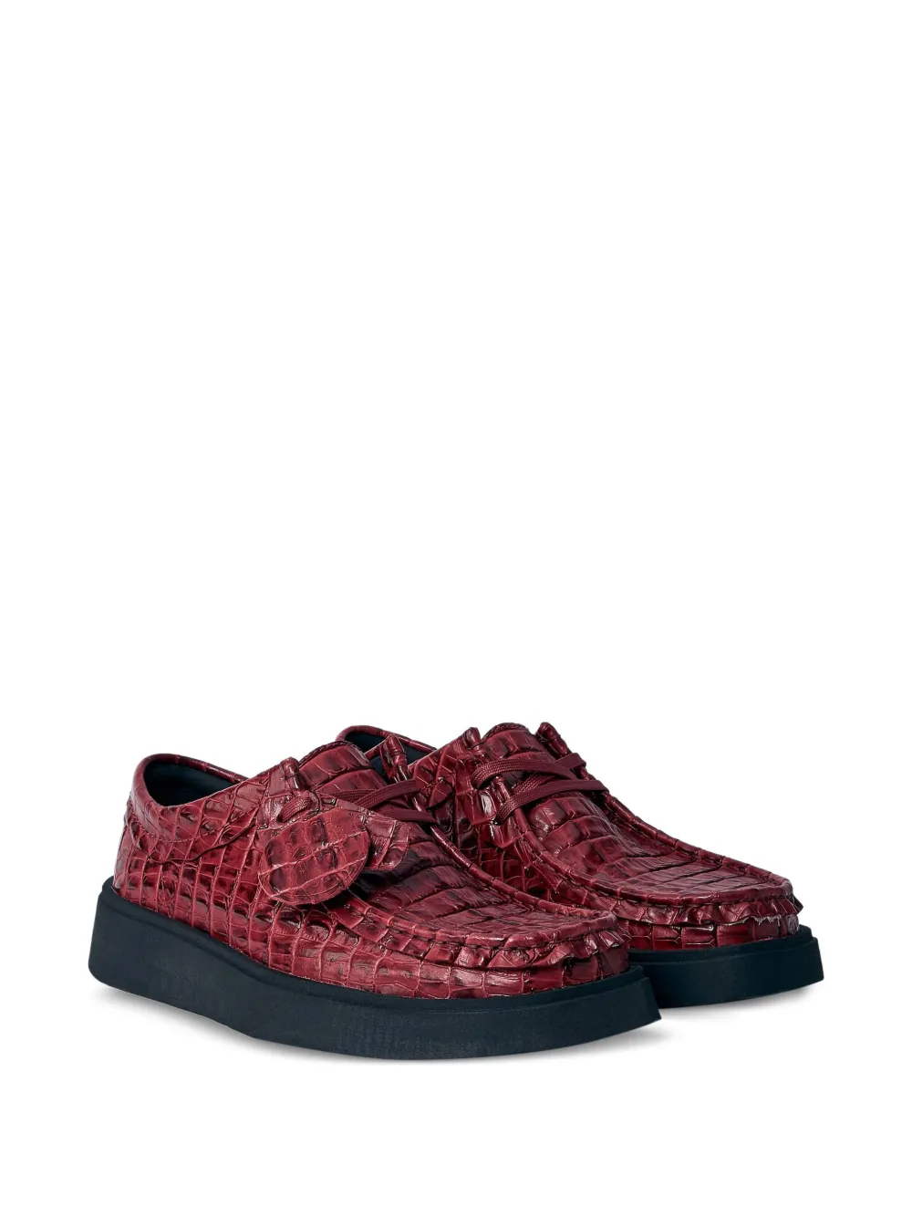 Martine Rose Torview croc-embossed lace-up shoes | Derby Shoes | Image 2