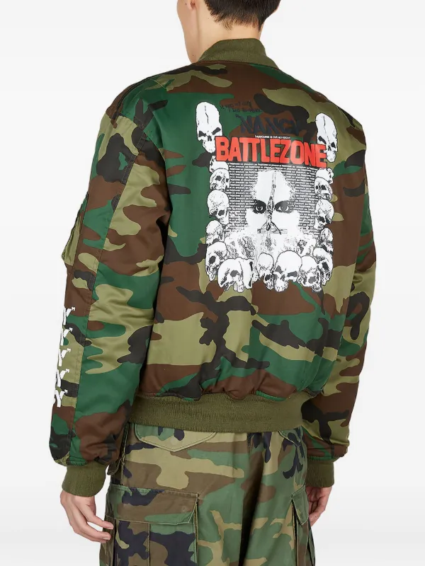 Nancy Ganz カモフラージュ ボンバージャケット | グリーン | FARFETCH JP