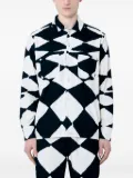 NÒMARYTHM TEXTILE diamond-pattern shirt - White