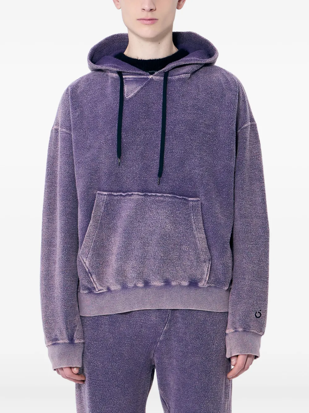 NÒMARYTHM TEXTILE hand-dyed twisted cotton sweatshirt | Purple | Image 1