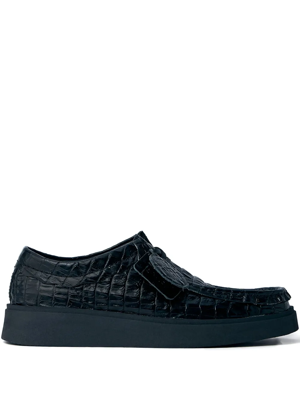 Martine Rose x Clarks leather derby shoes Black