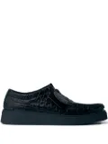 Martine Rose x Clarks Torview croc-embossed derby shoes - Black