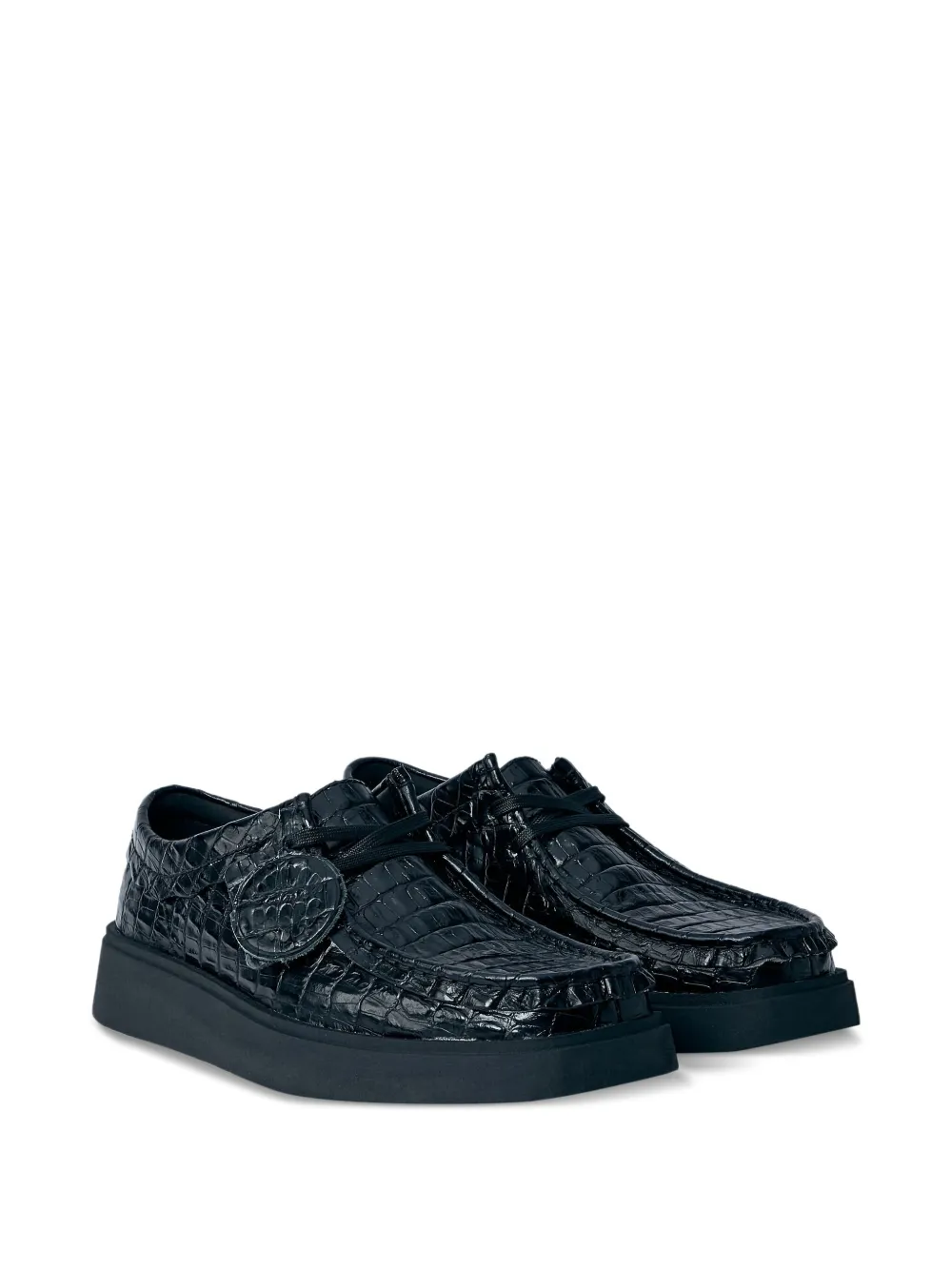 Martine Rose x Clarks Torview croc-embossed derby shoes | Image 2