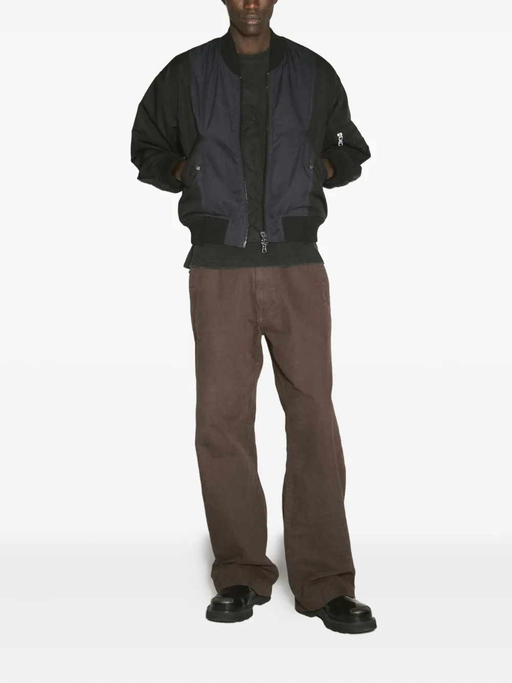 O.FILES MA-1 panelled zip-front bomber jacket | Bomber Jackets | Image 2