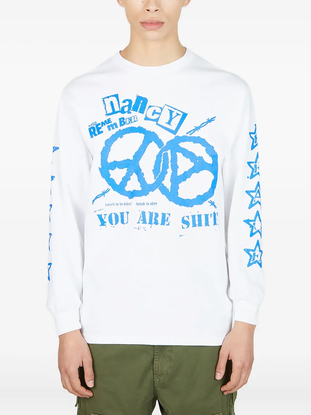 graphic-print long-sleeve T-shirt
