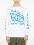 Nancy Ganz graphic-print long-sleeve T-shirt - White