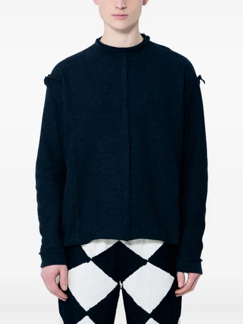 NÒMARYTHM TEXTILE panel crew-neck sweater