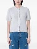 OUR LEGACY silk knit button top - Neutrals