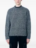 NÒMARYTHM TEXTILE speckled crew-neck sweater - Black