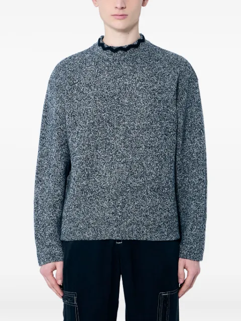 NÒMARYTHM TEXTILE speckled crew-neck sweater