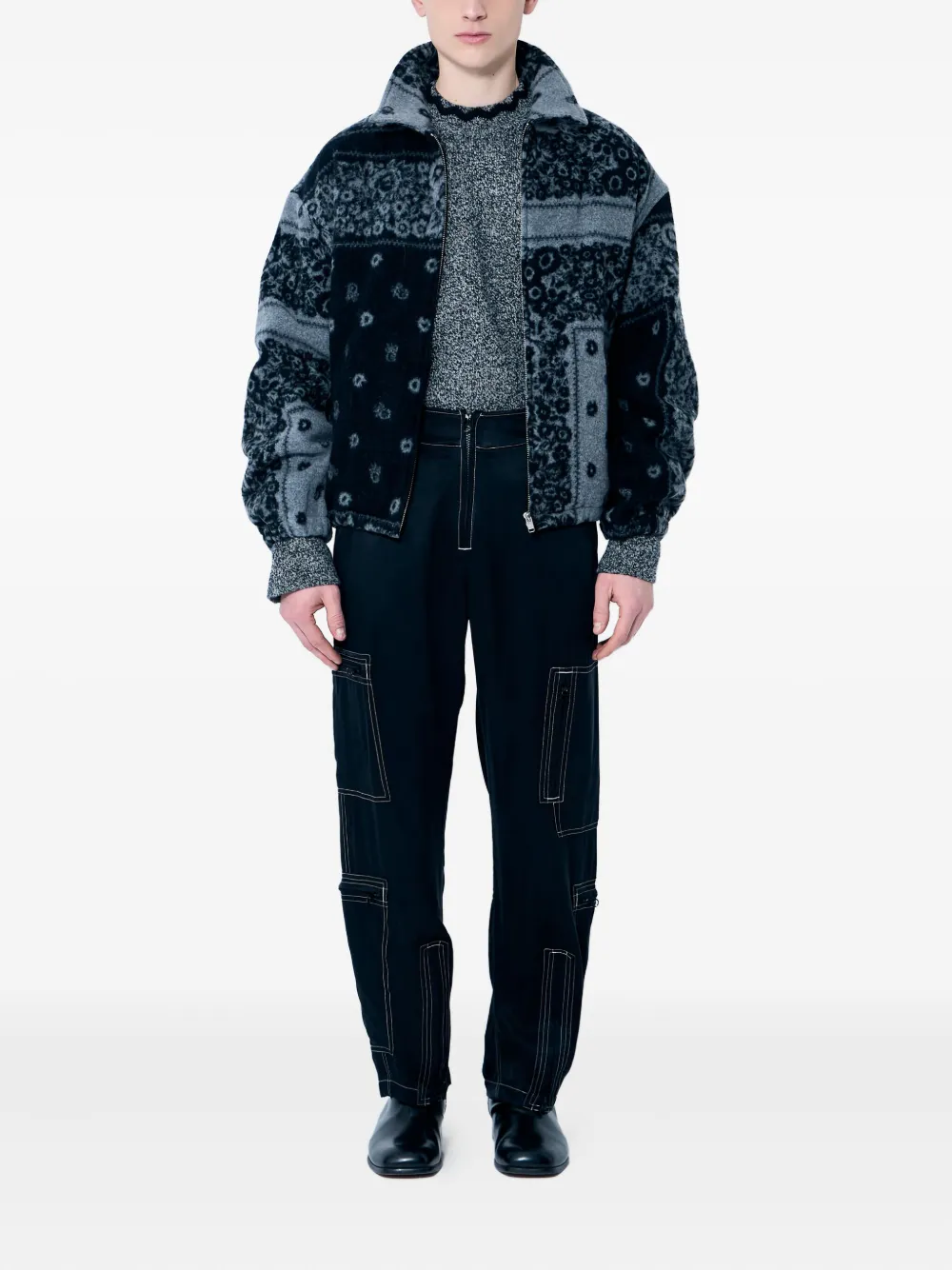 NÒMARYTHM TEXTILE speckled crew-neck sweater | Knitted Sweaters | Image 2