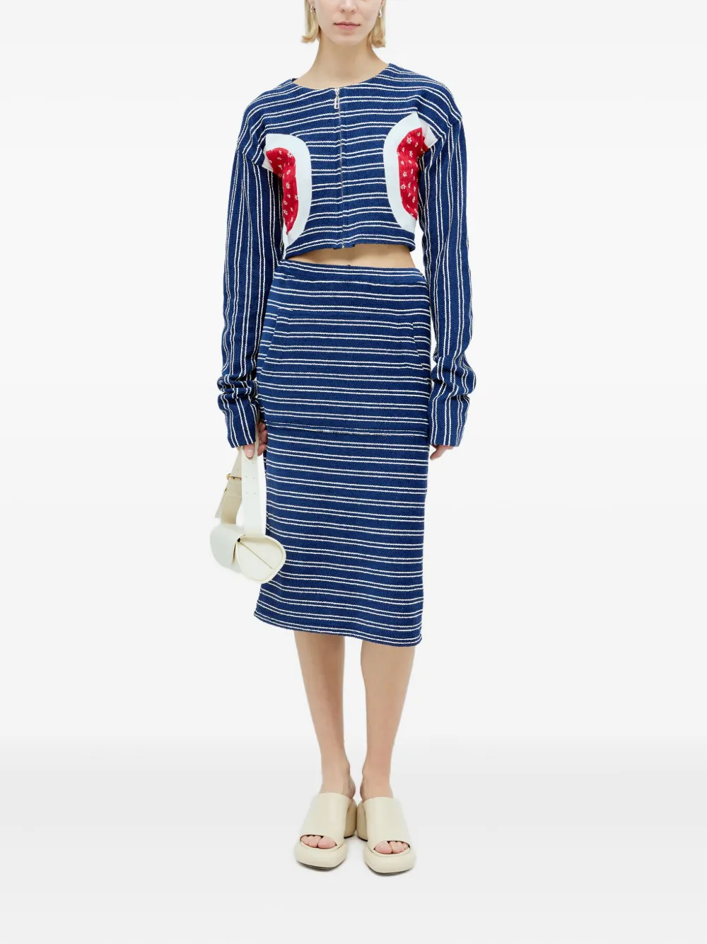 Reward If Found striped midi skirt | Straight Skirts | Image 2
