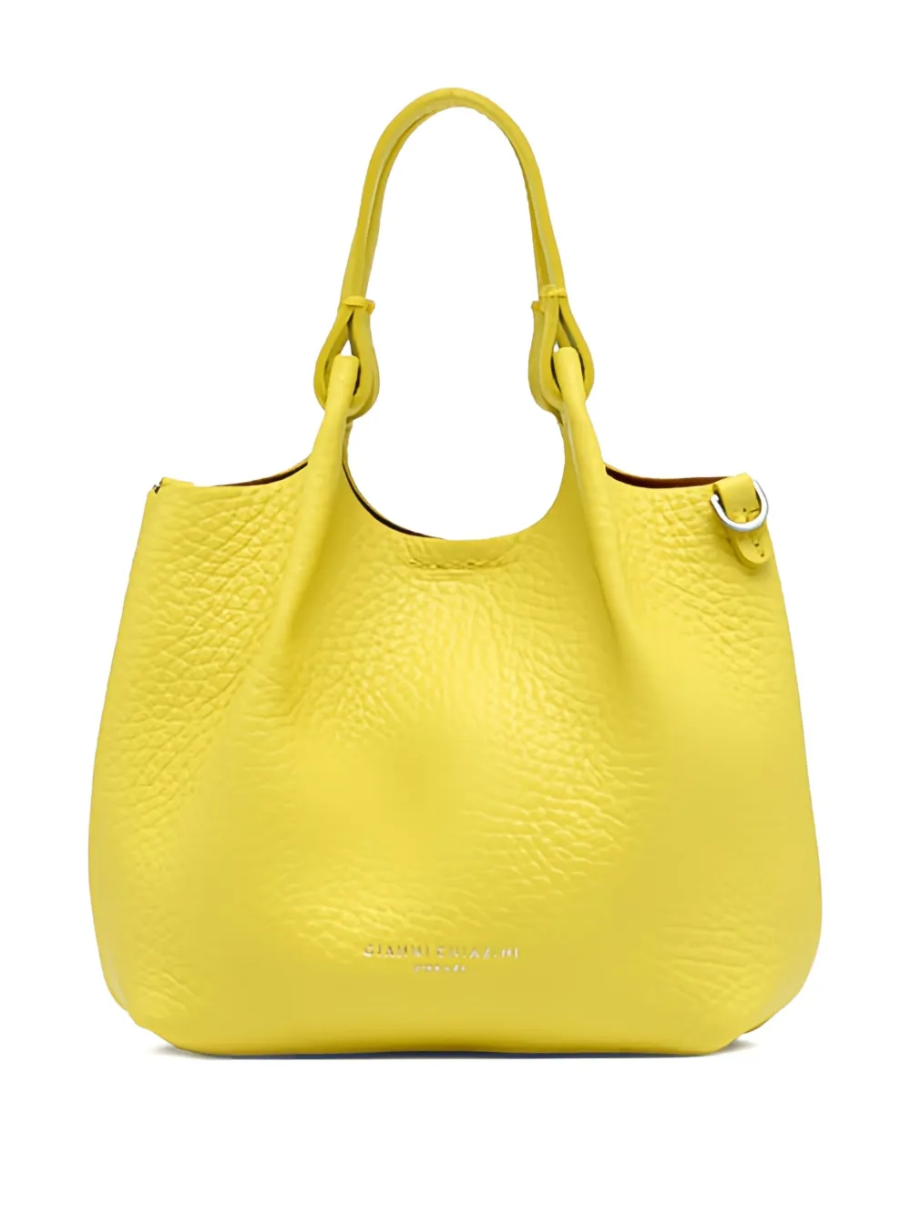 GIANNI CHIARINI Leren shopper Geel