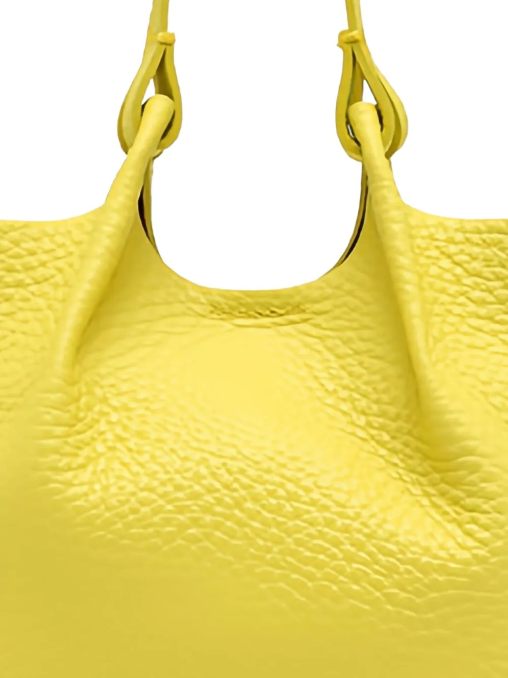 GIANNI CHIARINI leather tote bag - Geel