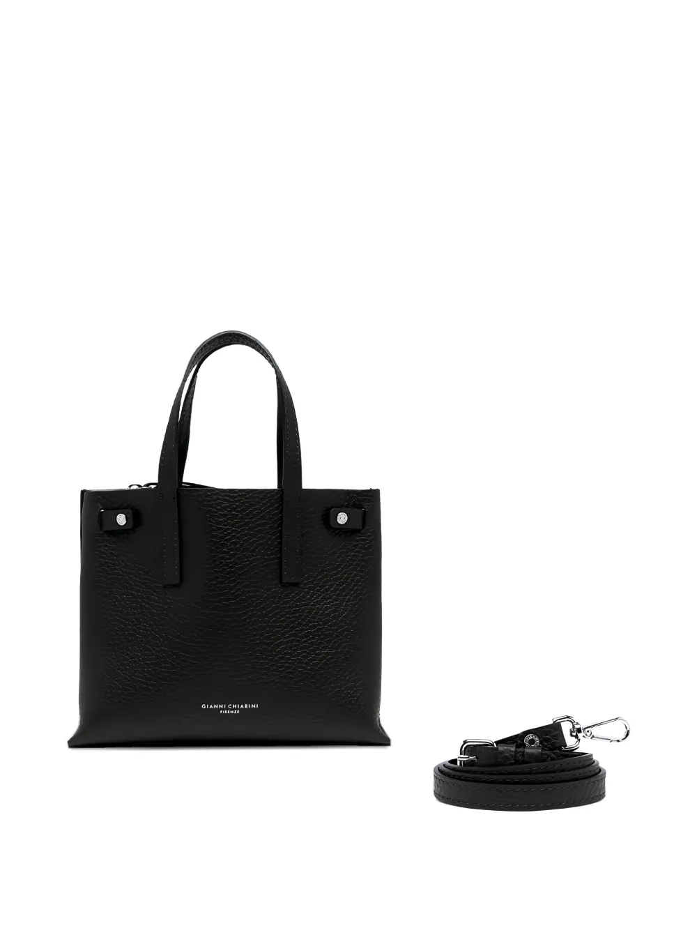 GIANNI CHIARINI leather tote bag - Zwart