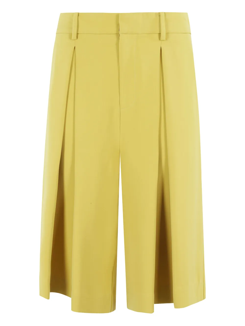 Isabelle Blanche pleated shorts | Yellow | Image 1