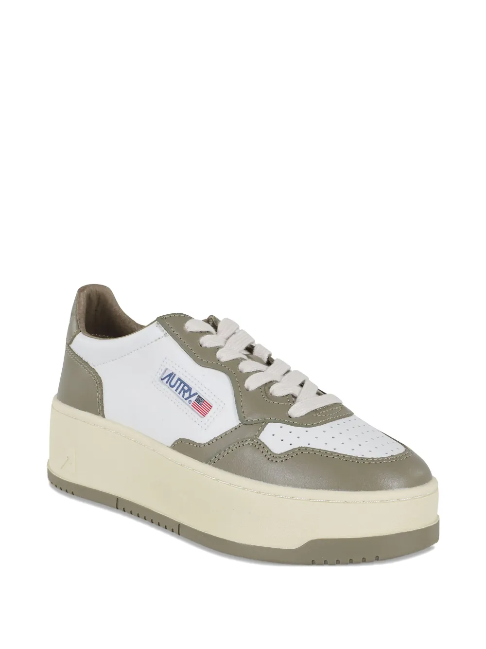 Autry leather low-top sneakers White