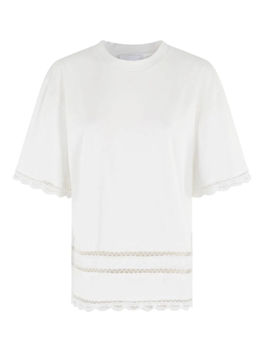 Isabelle Blanche lace-detailing T-shirt | blanco | Image 1