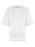 Isabelle Blanche lace-detailing T-shirt - White