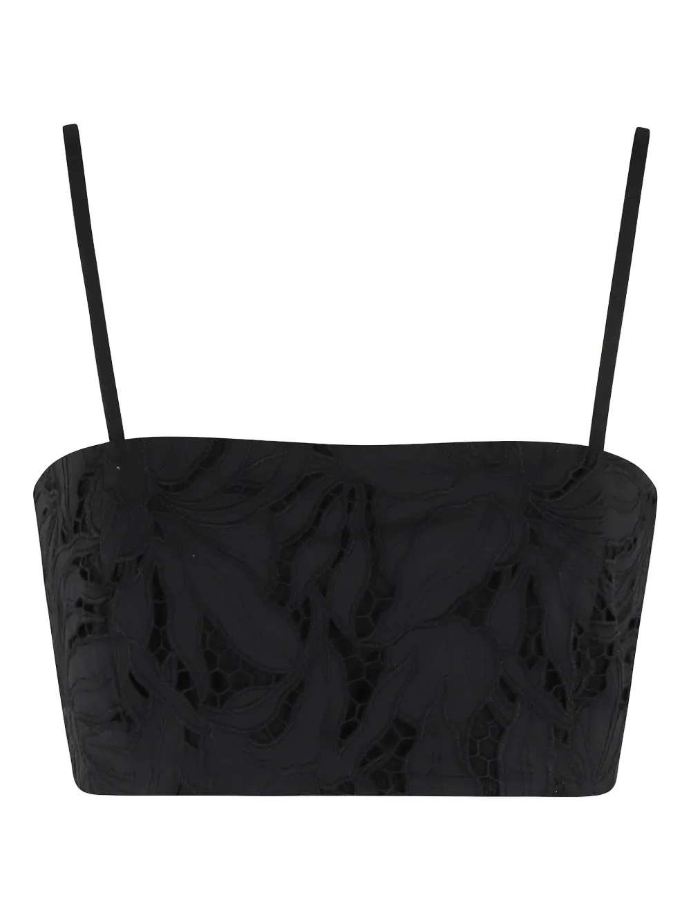 Isabelle Blanche cotton top | Black | Image 1