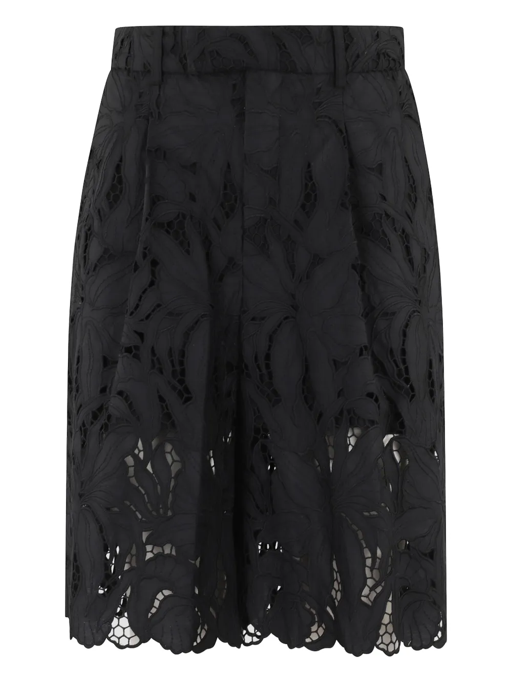 Isabelle Blanche lace-detailing shorts | Black | Image 1