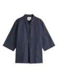 Vans short-sleeve linen polo shirt - Blue