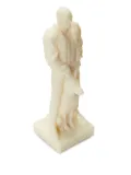 Stance marble-effect figurative candle (650g) - Neutrals