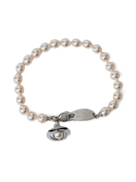Vivienne Westwood Orb-plaque pearl bracelet
