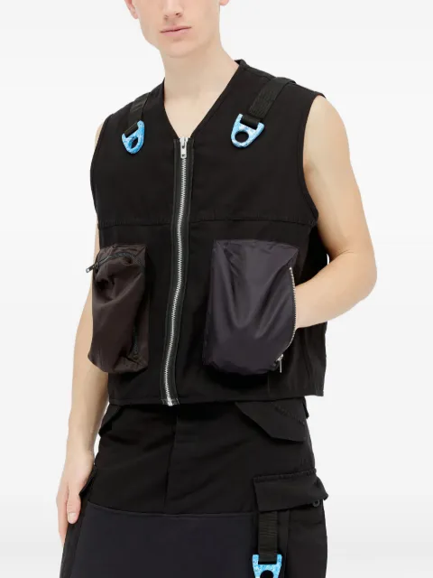 Space Available ring-detail utility vest