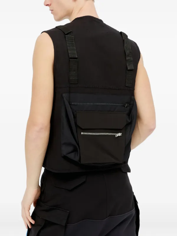 バッグ APPLEBUM Utility Vest Space Available ring-detail Utility Vest | Black | FARFETCH ZA
