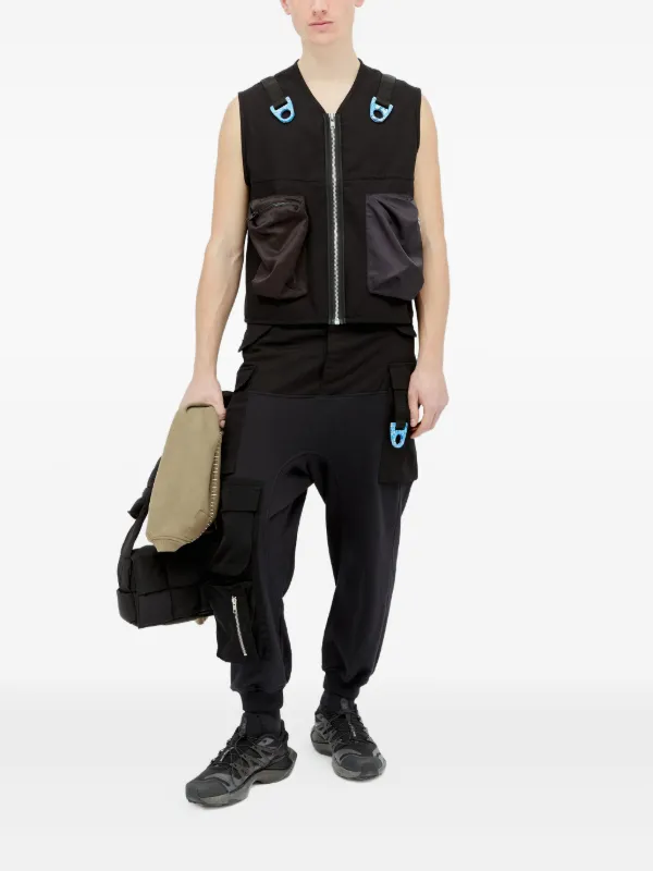 Space Available ring-detail Utility Vest | Black | FARFETCH ZA