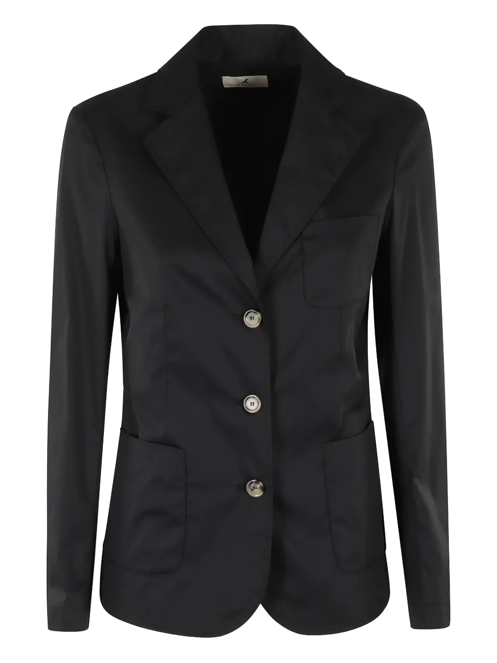 single-breasted patch-pocket blazer