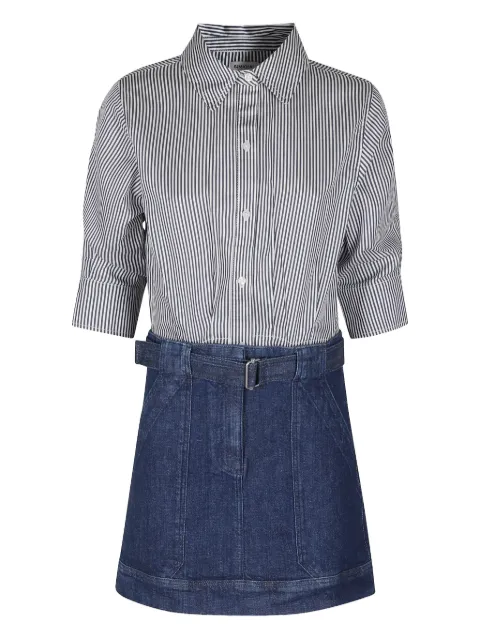 Simkhai striped shirt dress