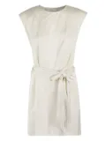 Isabelle Blanche fringe-detailing mini dress - Neutrals