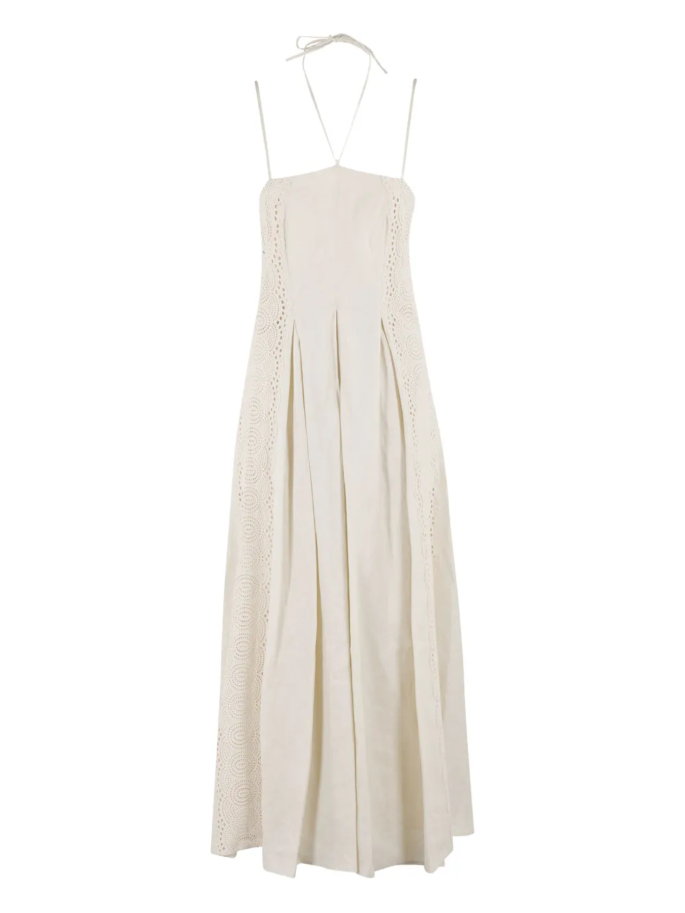 Isabelle Blanche linen midi dress | Neutrals | Image 1