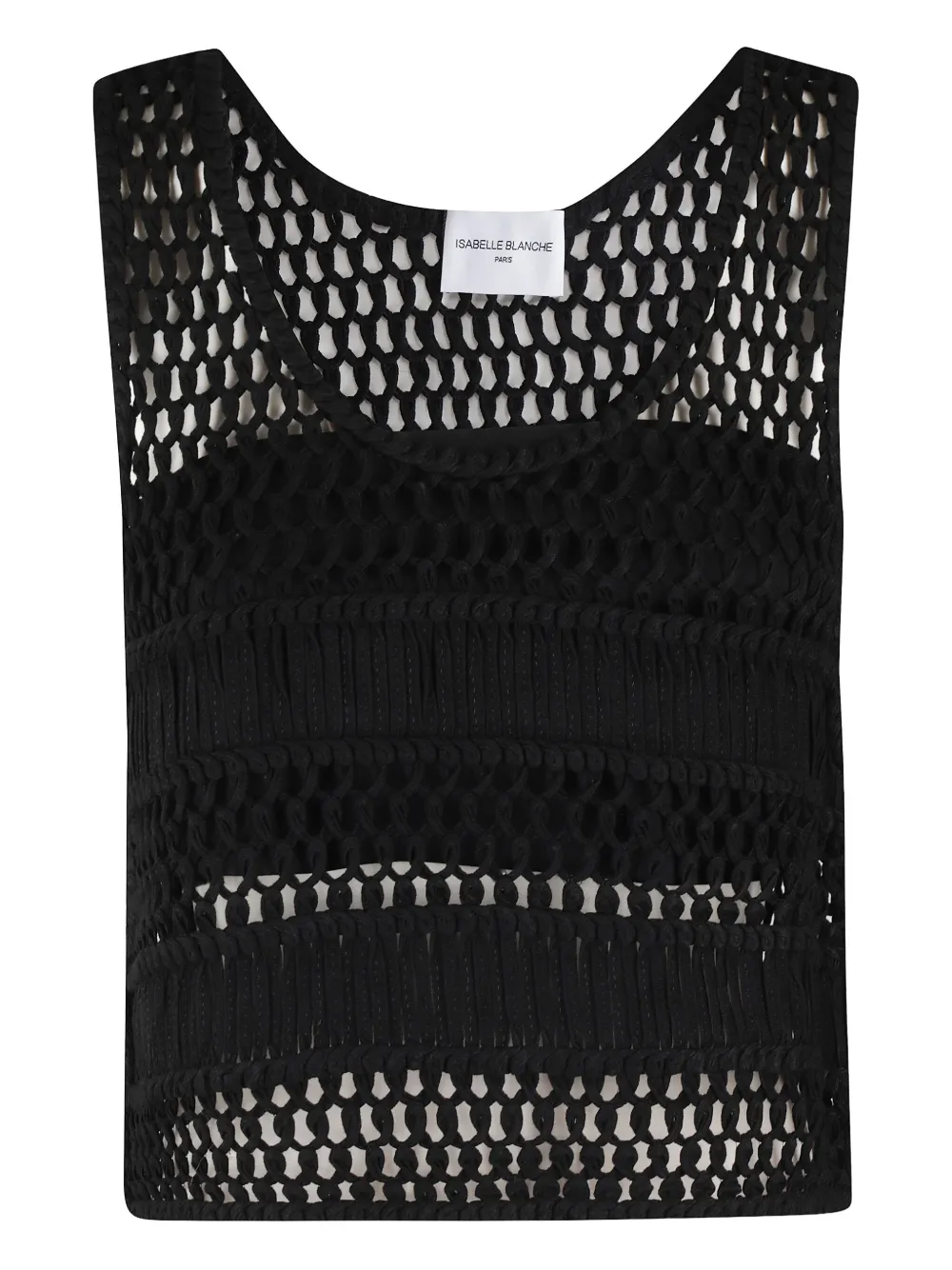 Isabelle Blanche cotton top | Black | Image 1