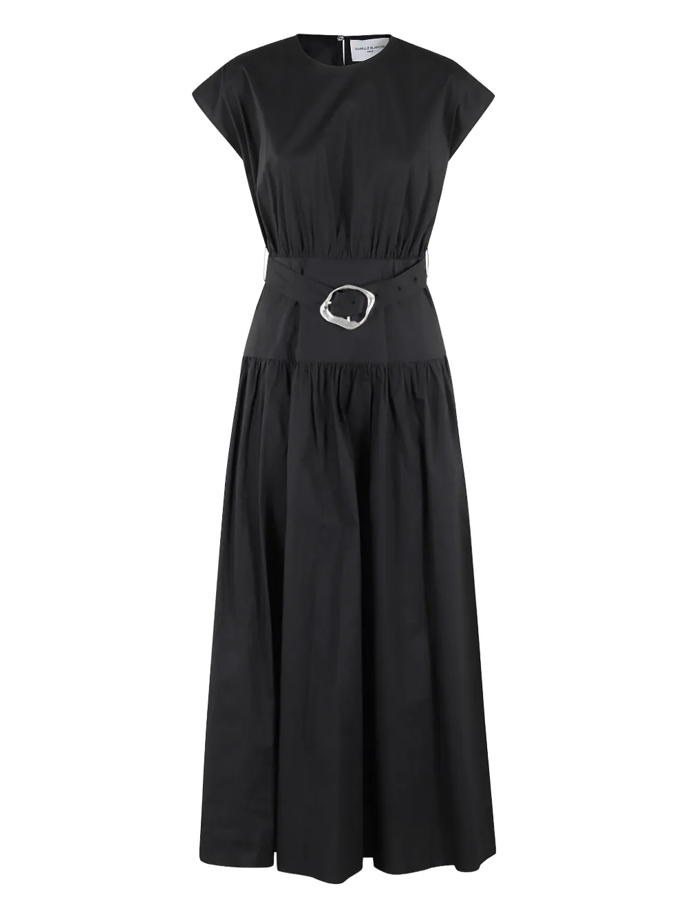Isabelle Blanche Abito midi in cotone | nero | Image 1