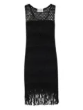 Isabelle Blanche cotton midi dress - Black