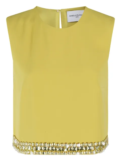 Isabelle Blanche crystal-embellished top 